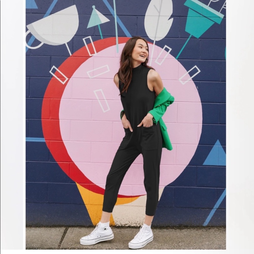 Smash And Tess Black Sleeveless Jumpsuit